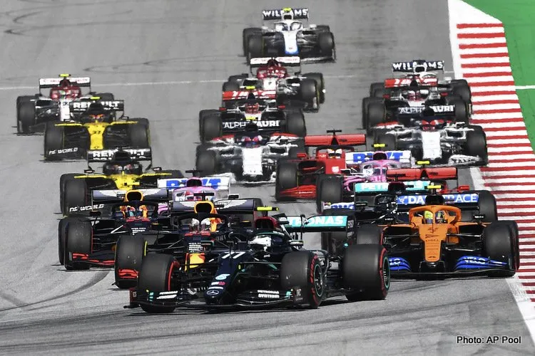start 2020 austrian grand prix bottas winner