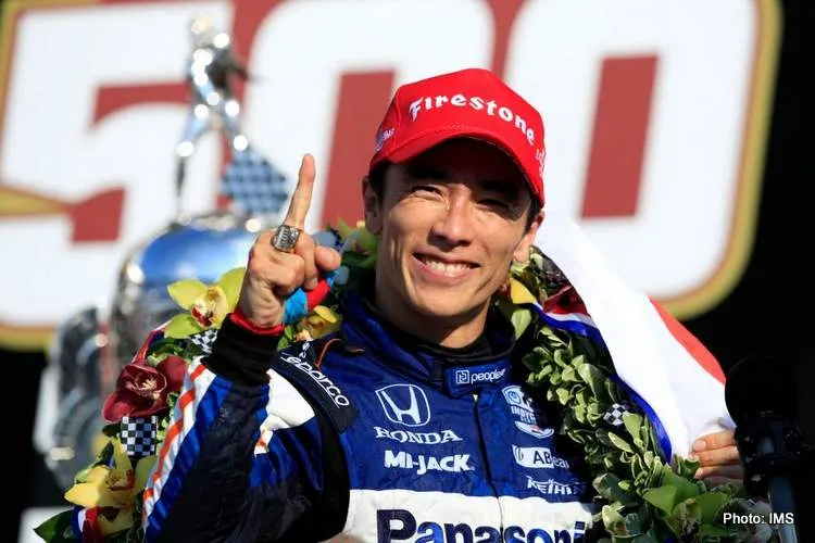 takuma sato driver indy 500 winner