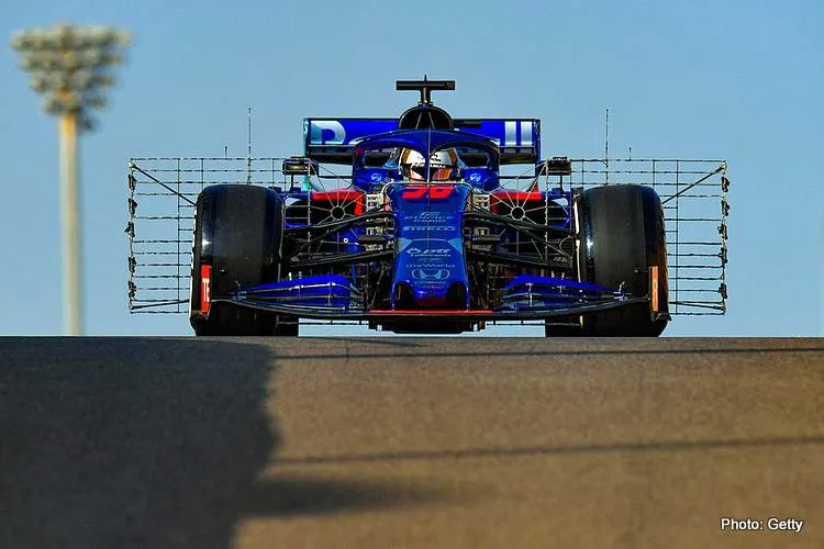 toro rosso yas marina test 2019