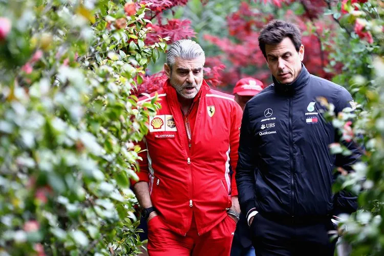 toto wolff maurizio arrivabene