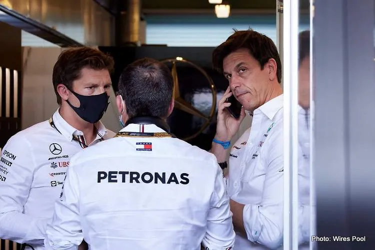 toto wolff on the phone hamilton upset
