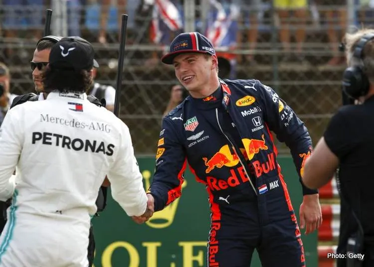 verstappen hamilton 2019 silverstone shake hands
