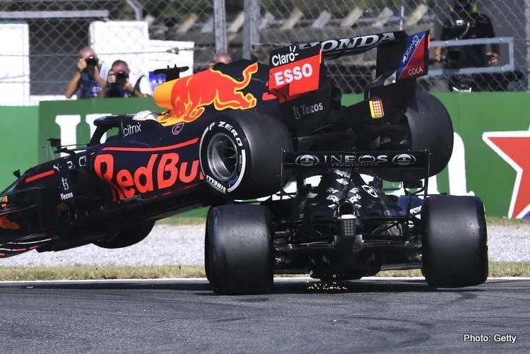verstappen hamilton crash monza italian grand prix