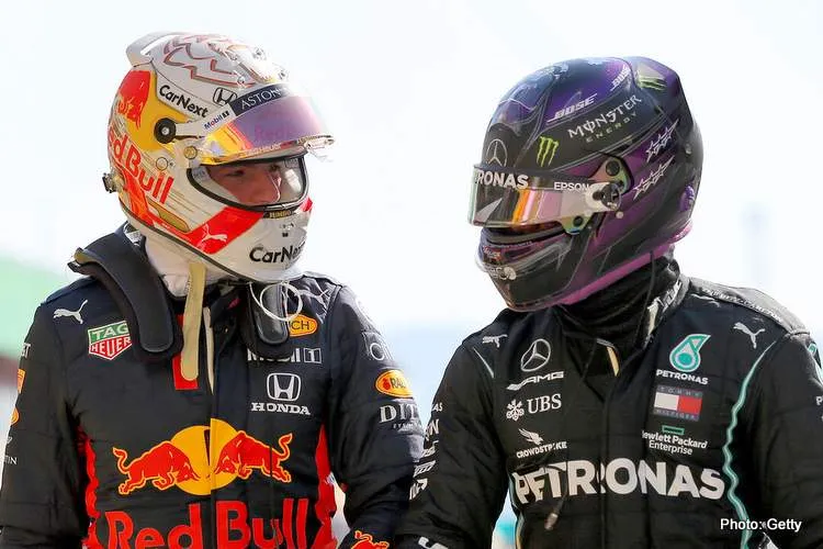 verstappen hamilton portugal 2021 horner pressure red bull acid test