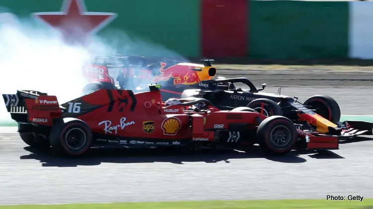 verstappen leclerc crash suzuka 2019 2