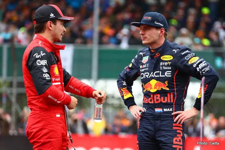 verstappen leclerc silverstone 2022