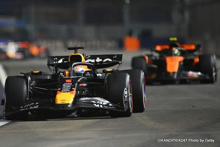 verstappen norris singapore 2025