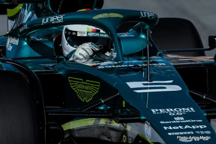 vettel aston martin bahrain f1 test