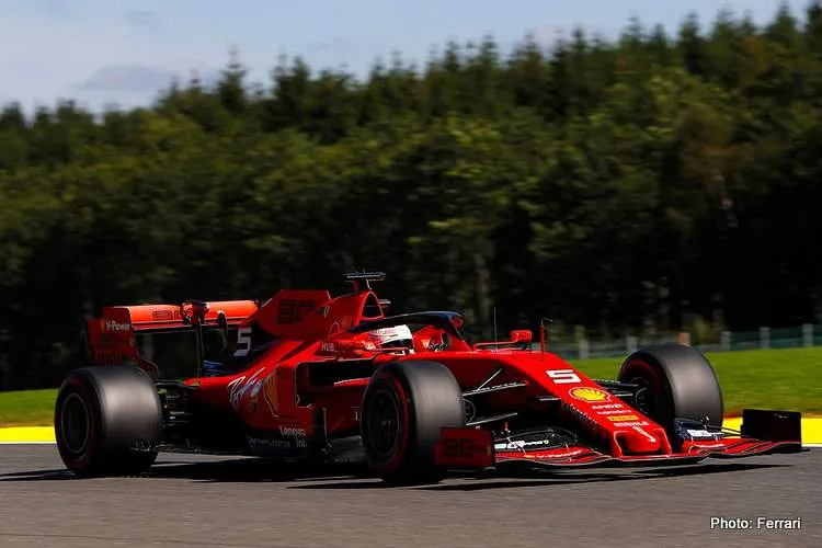 vettel fp1 2019 spa ferrari