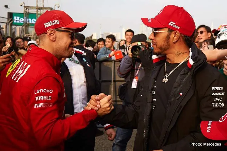 vettel hamilton shake hands photo
