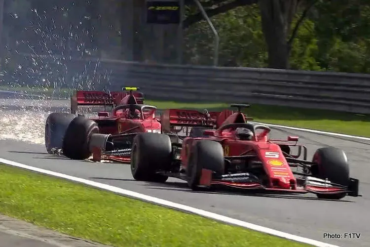 vettel leclerc crash photo brazilian gp 2019
