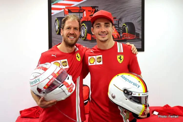 vettel leclerc ferrari final race