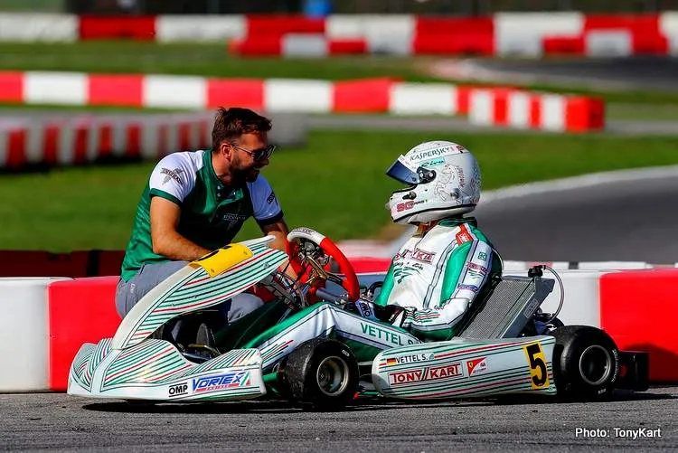 vettel tony kart lonato test 2019 october