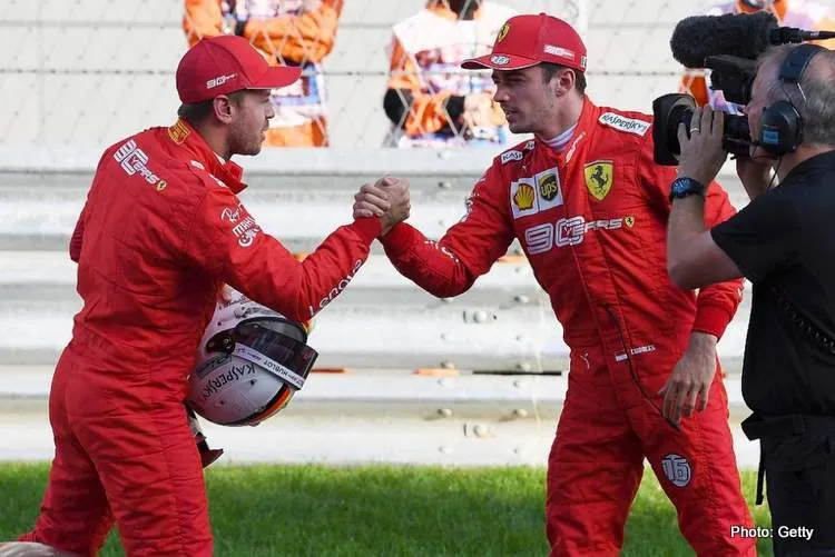vettel vs leclerc