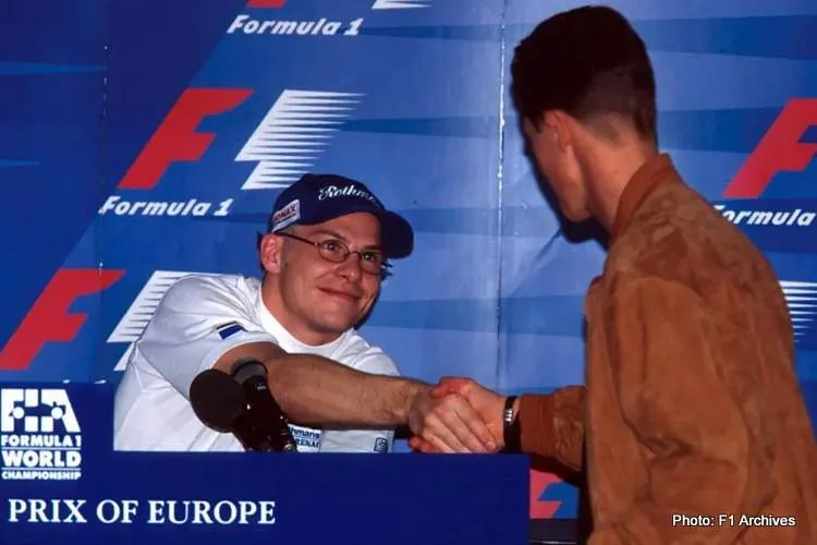 villeneuve schumacher f1 1997png
