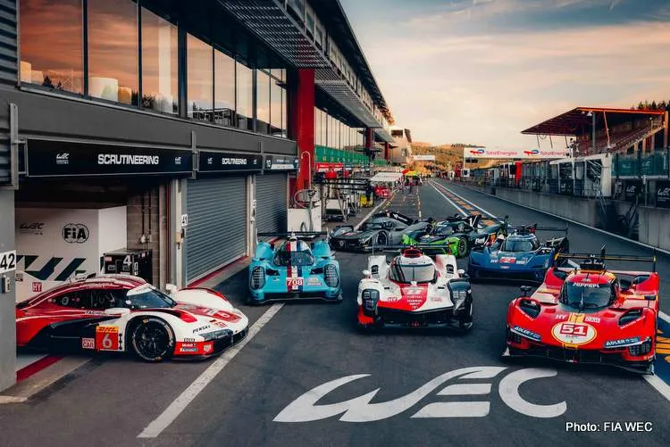 wec toyota ferrari porsche cadillac vanwall peigeot spa 2023 wec