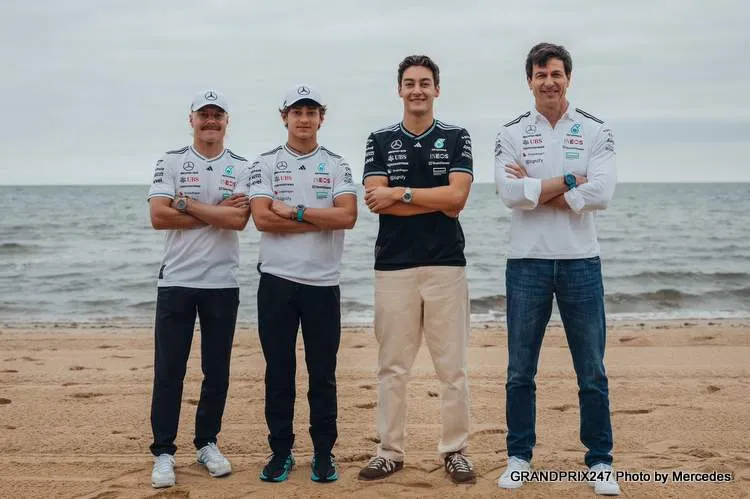 wolff russell antonelli bottas melbourne 2025
