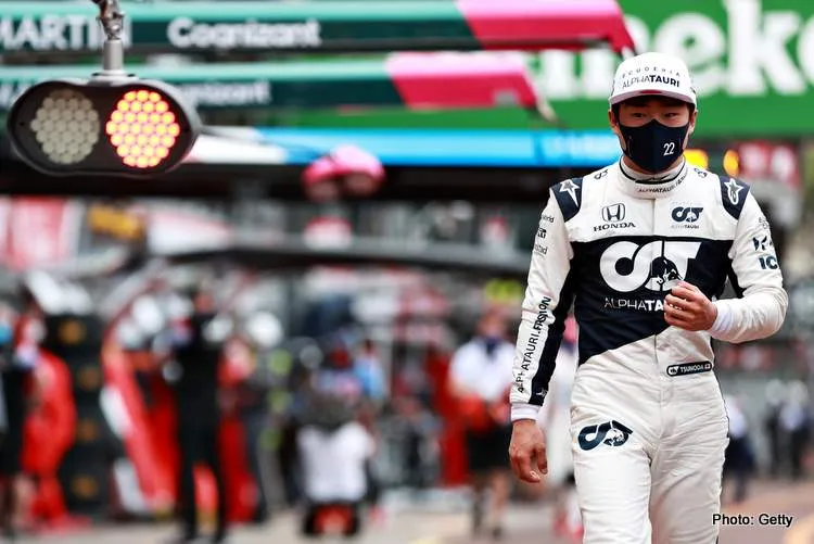 yuki tsunoda alphataurie monaco 2021