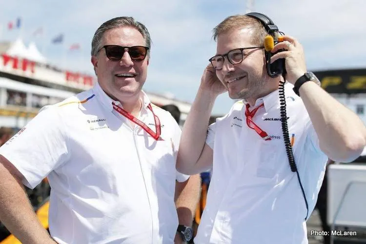 zak brown mclaren f1 andreas seidl