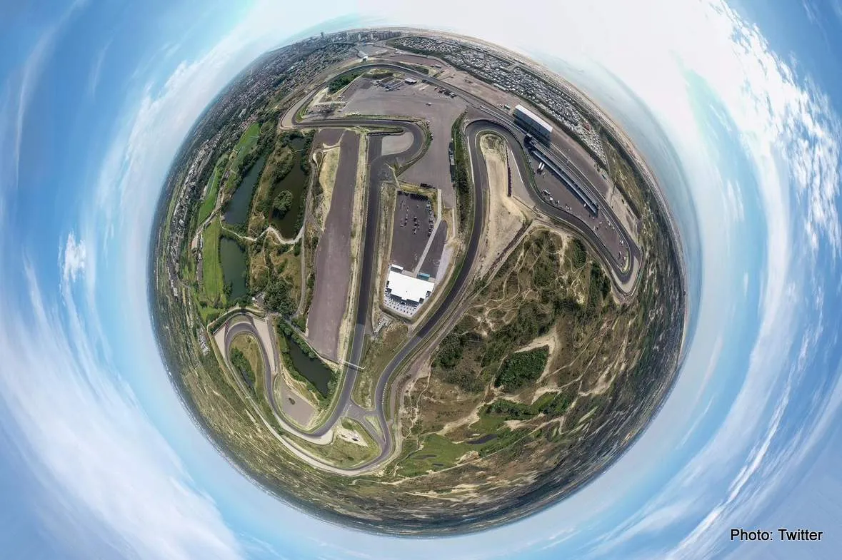 zandvoort aerial fisheye