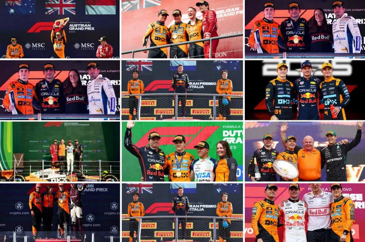2025 formula 1 podiums