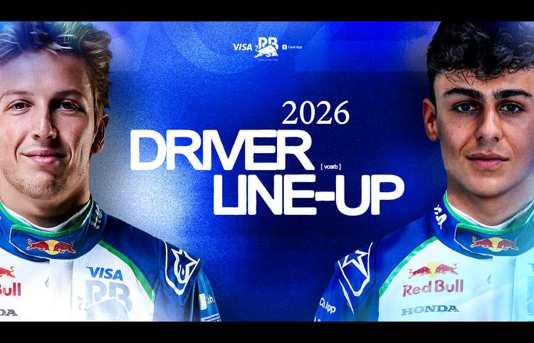 7d visa cash app racing bulls announces liam lawson and arvid lindblad for 2026 f1 driver line up