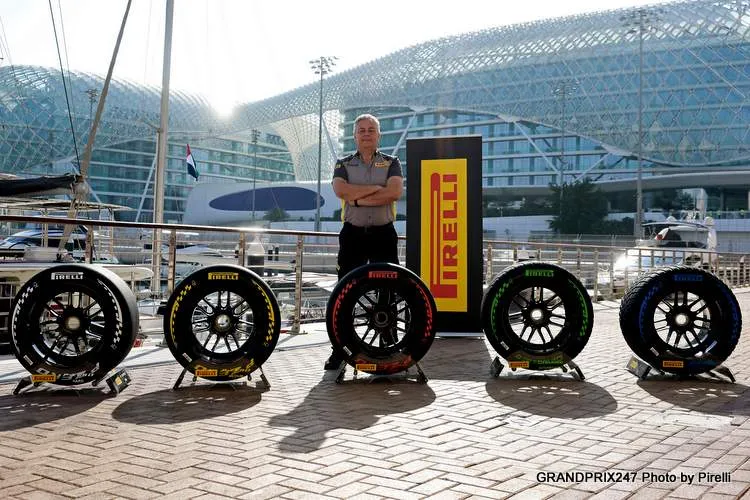 mario isola 2026 pirelli tyre range abu dhabi 2025