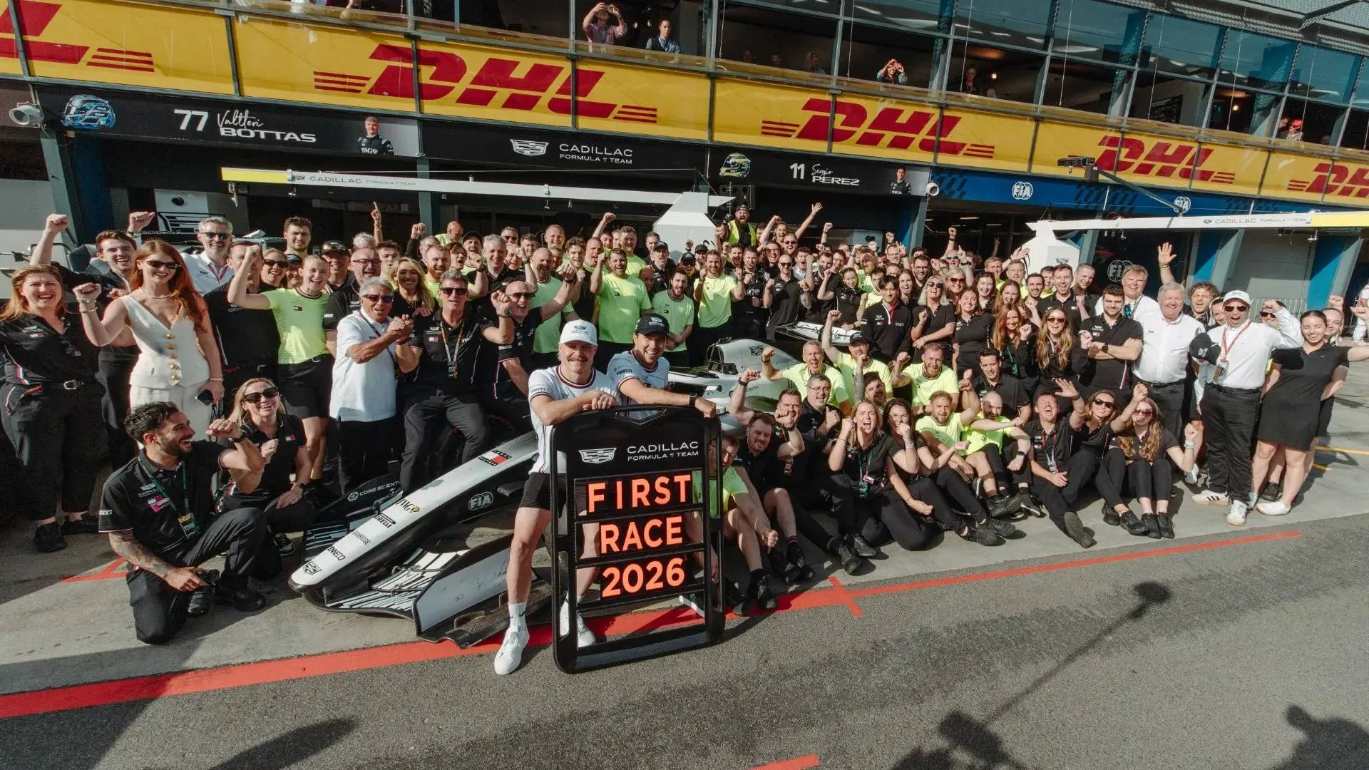 cadillac formula 1 team first race australia perez bottas