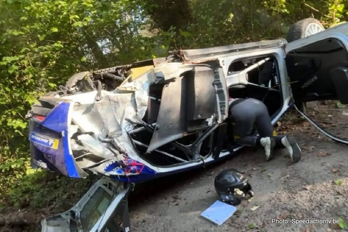 Max Verstappen's father Jos escapes from major crash in Rally de Wallonie