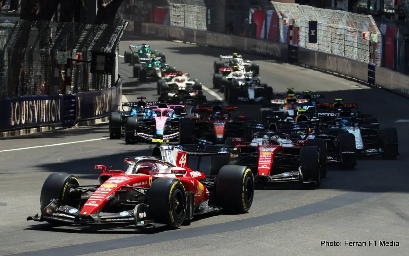 lewis hamilton ferrari f1 start monaco gp