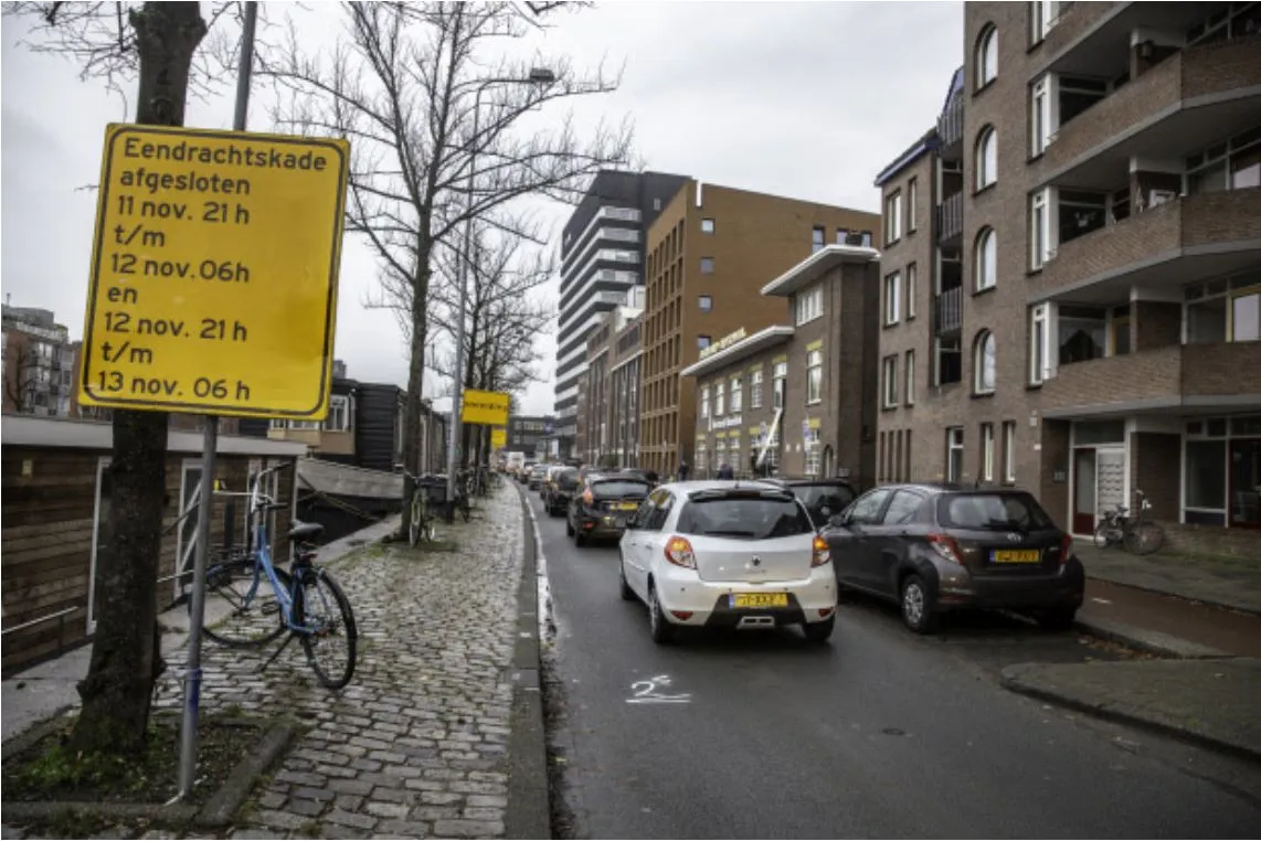 eendrachtskade twee nachten dicht