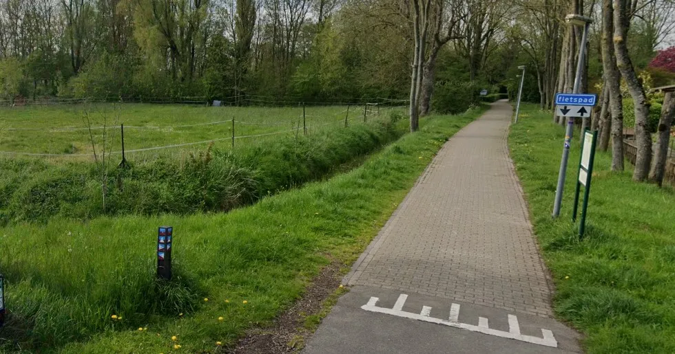 fietspad bord