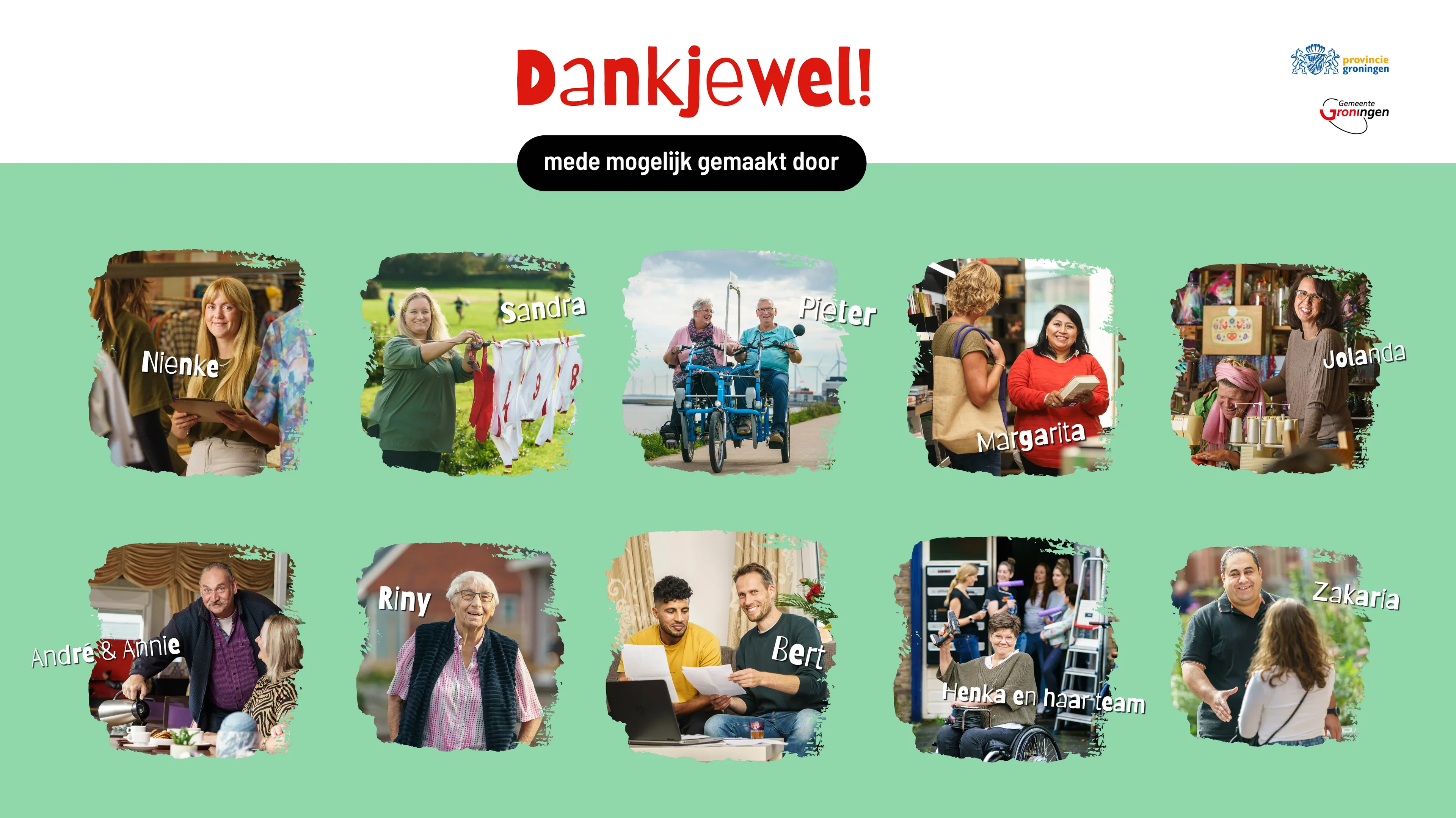 vrijwilligers bedankt