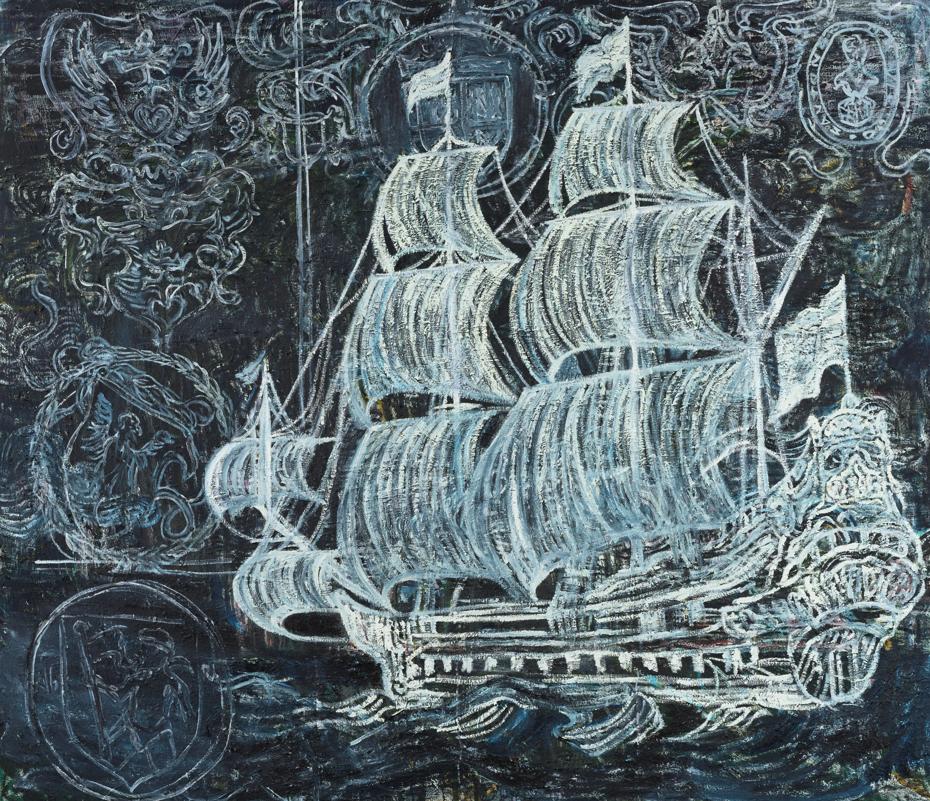 2 natasja kensmil white elephant 2019 olieverf op doek 200 x 230 cm foto amsterdam museum peter cox