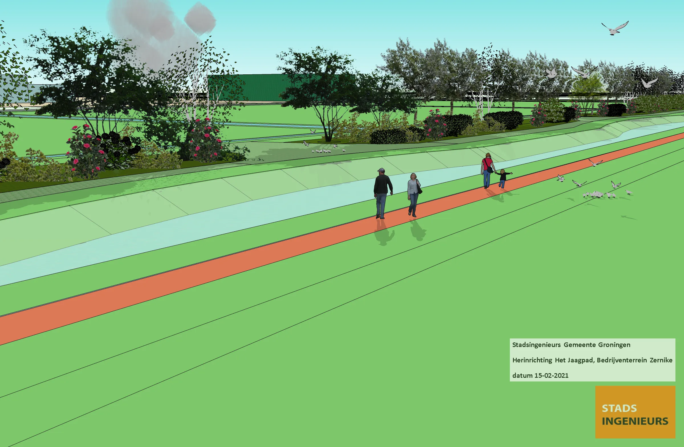 3d jaagpad zernike5a groensingel langs het jaagpad