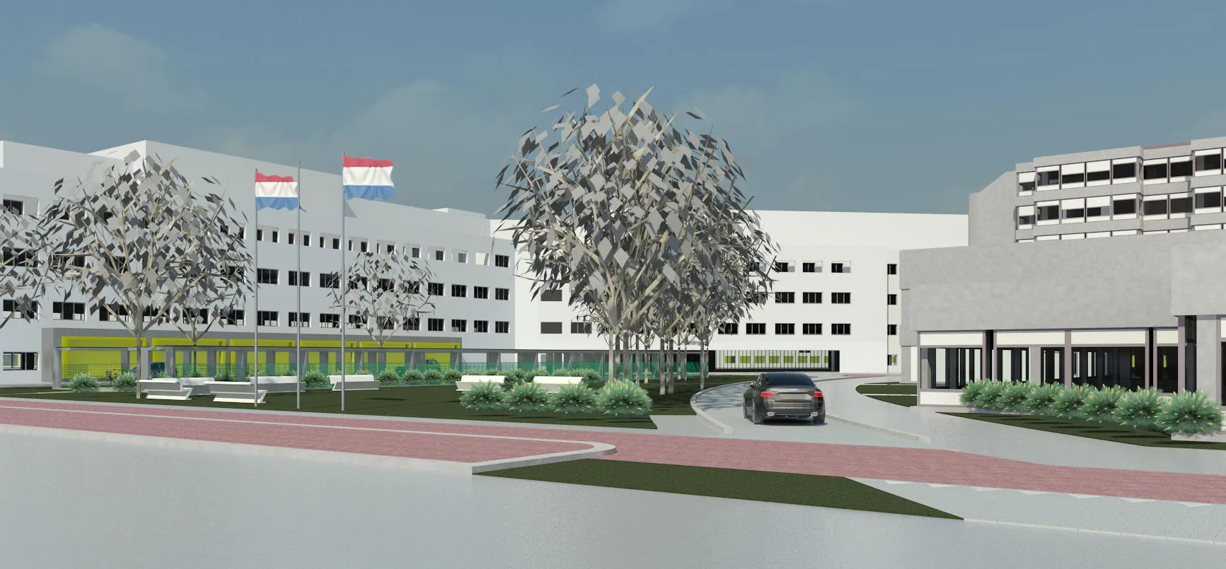 3d view 2 25 impressie martiniziekenhuis nieuwe voorplein