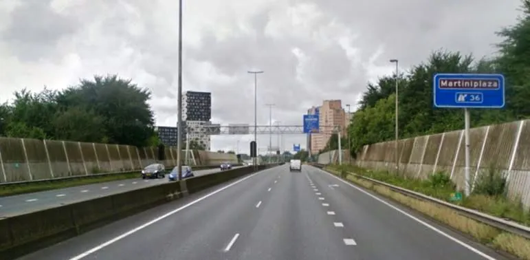 afrit 36 terhoogte van martiniplaza zuidelijke ringweg