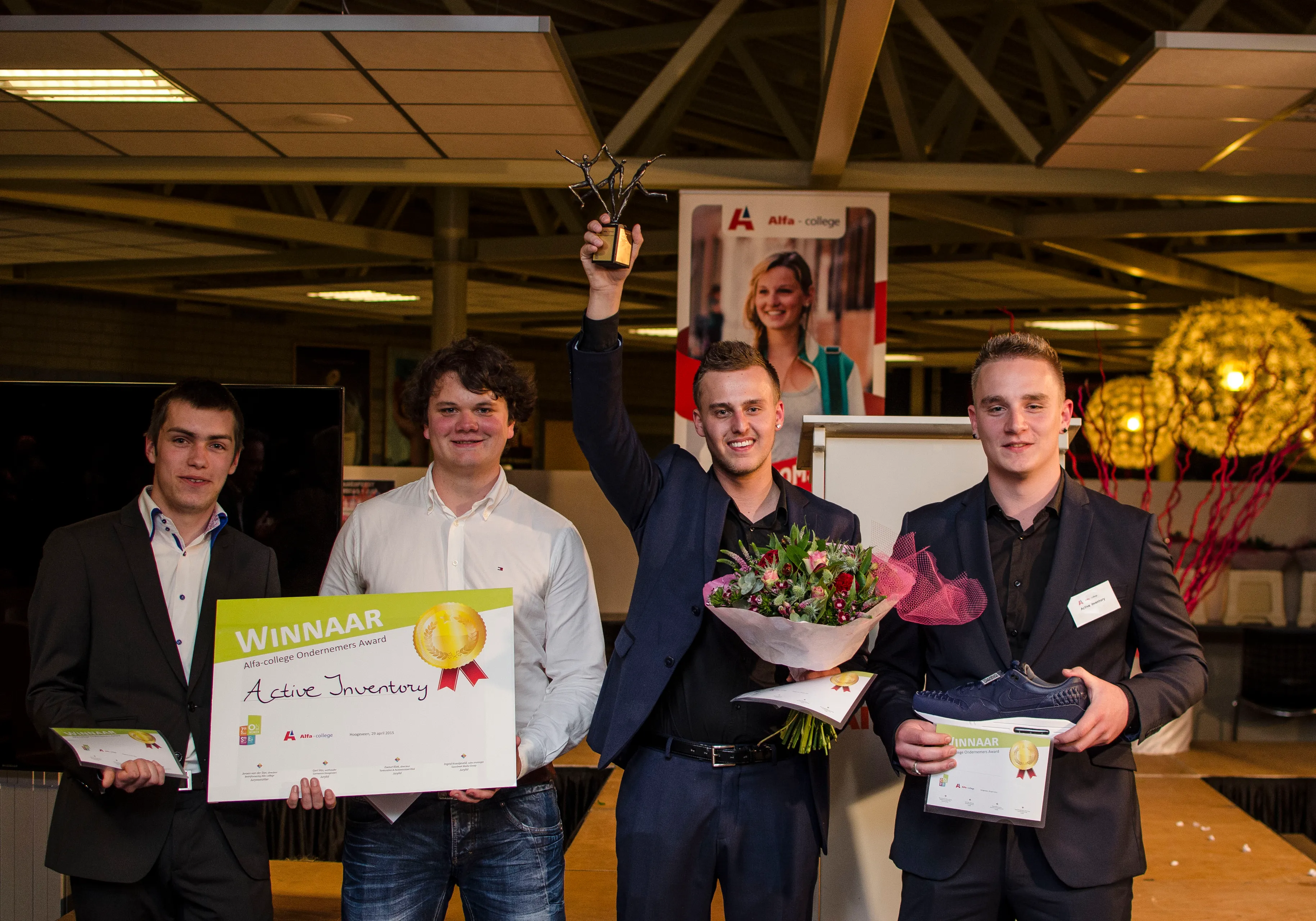 alfa college ondernemer award activeinventory