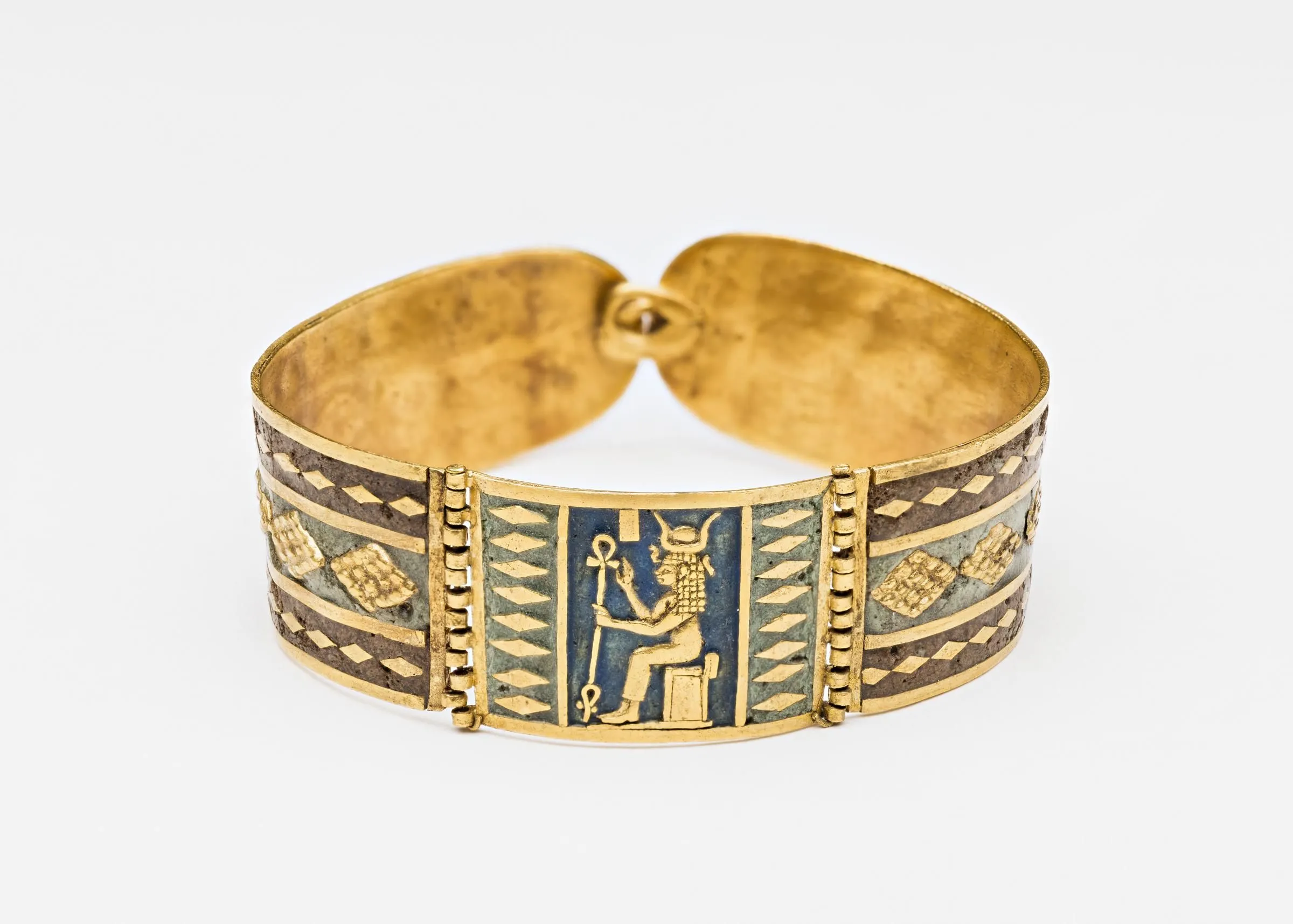 armband met beeltenis van hathor 250 100 v chr harvard university boston museum of fine arts museum of fine arts boston