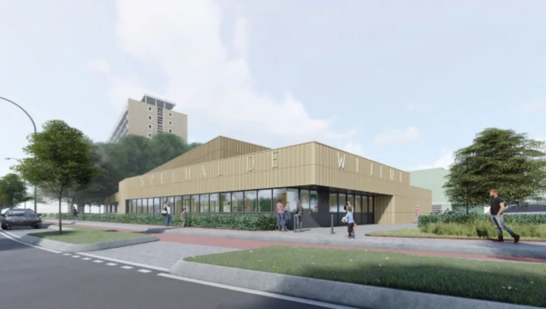 artists impression van de spelhal sporthal de wijert