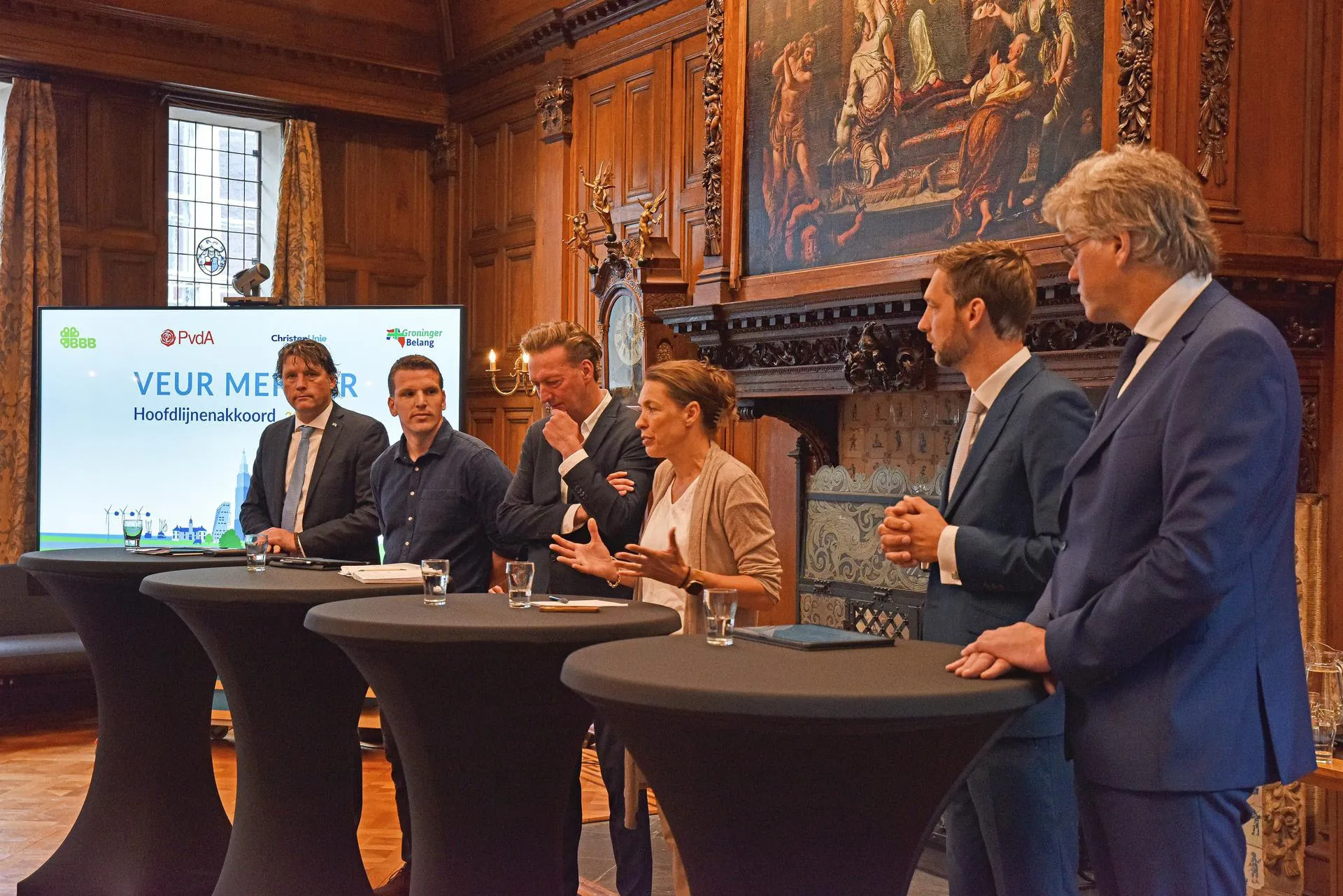 bbb pvda christenunie en groninger belang presenteren hoofdlijnenakkoord provincie groningen