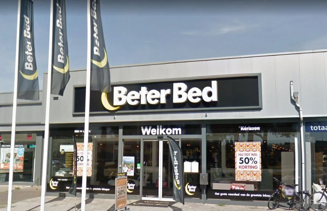beter bed google maps