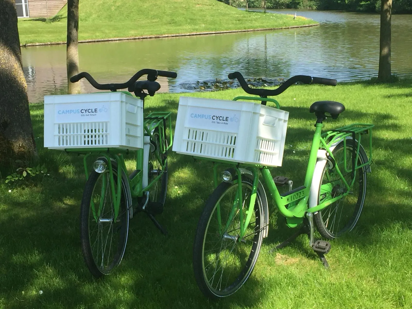 campus cycle met krat campus groningen