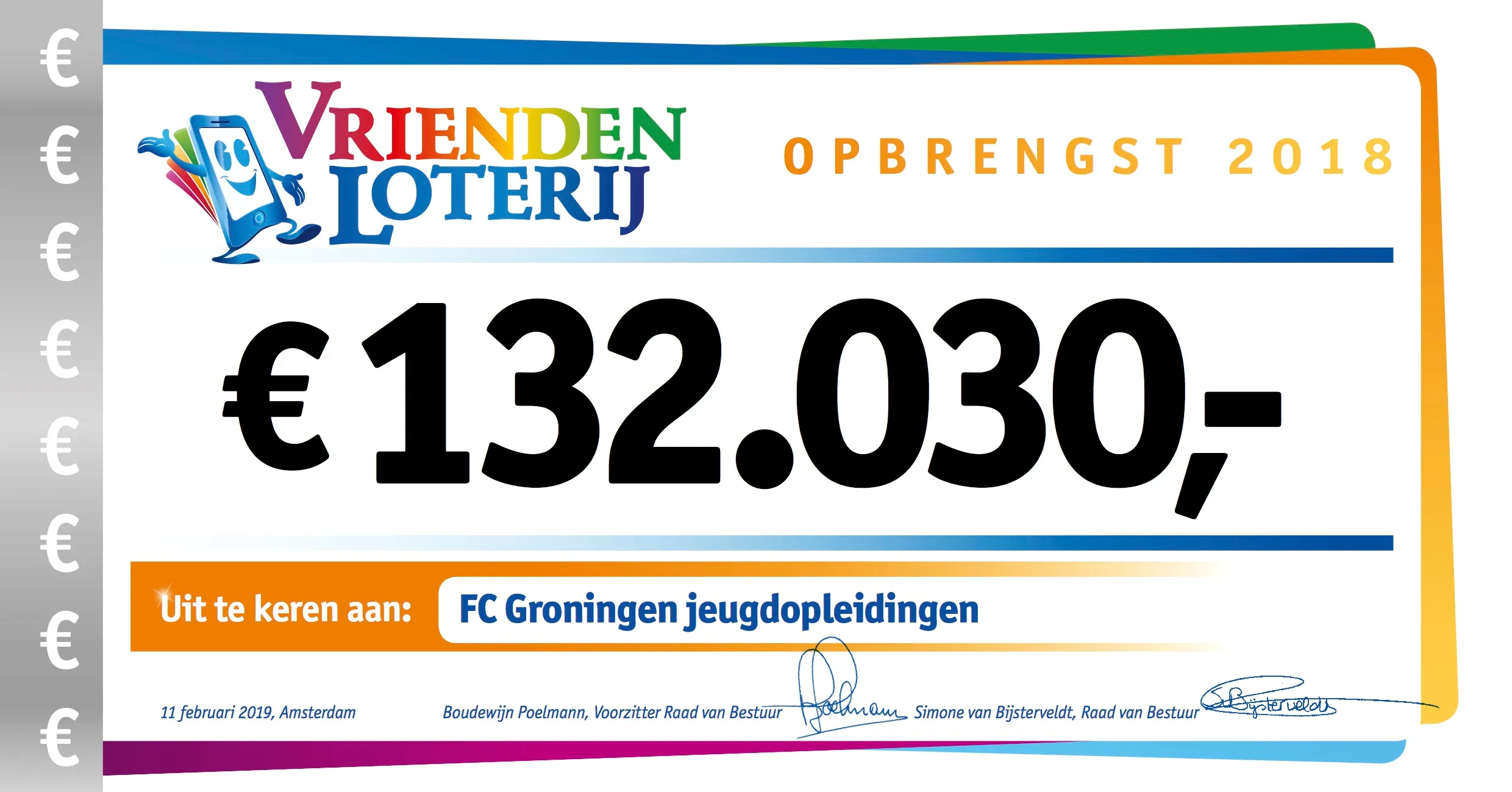 cheque fc groningen persafdeling vriendenloterij