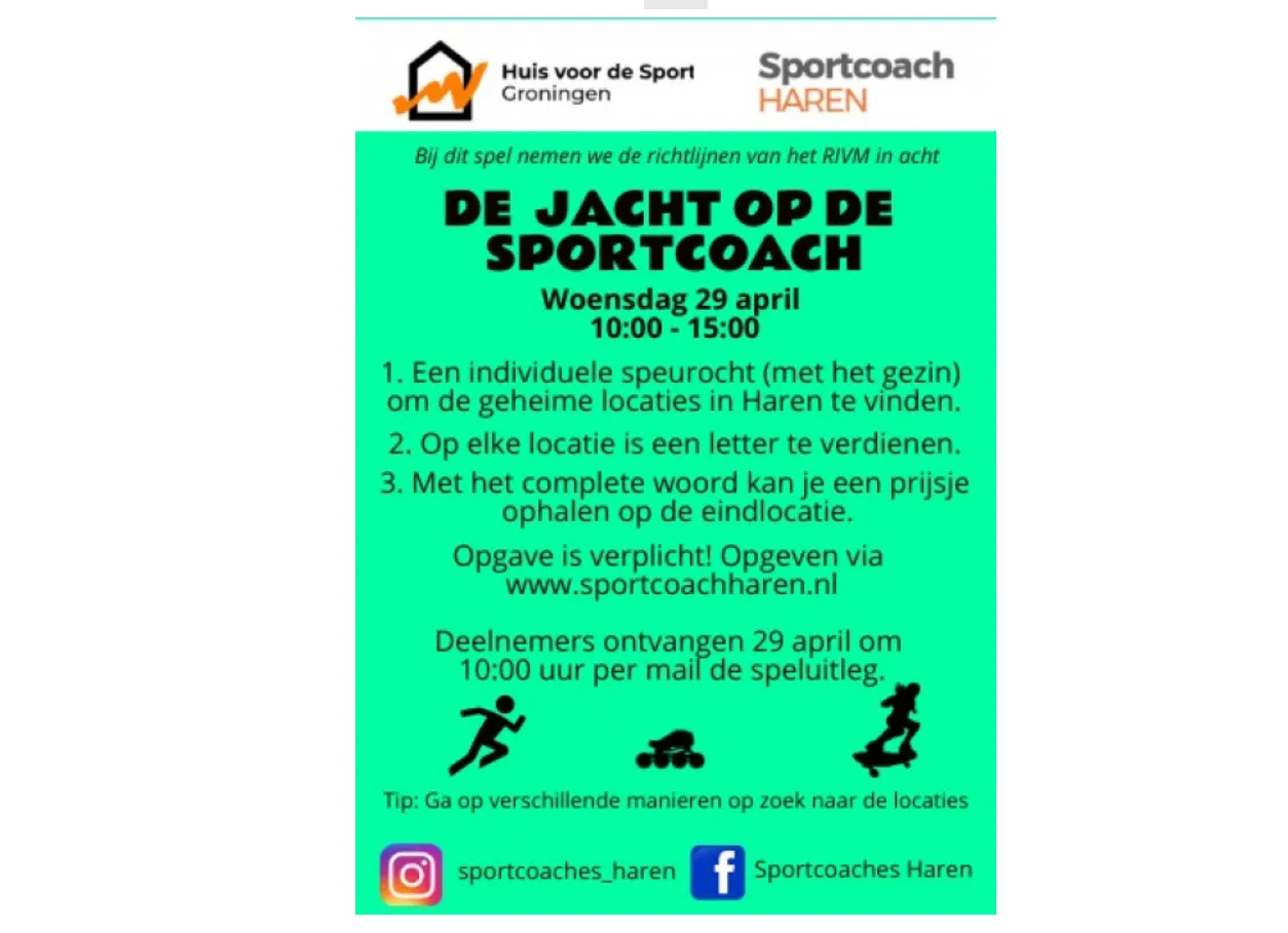 de jacht op de sportcoach