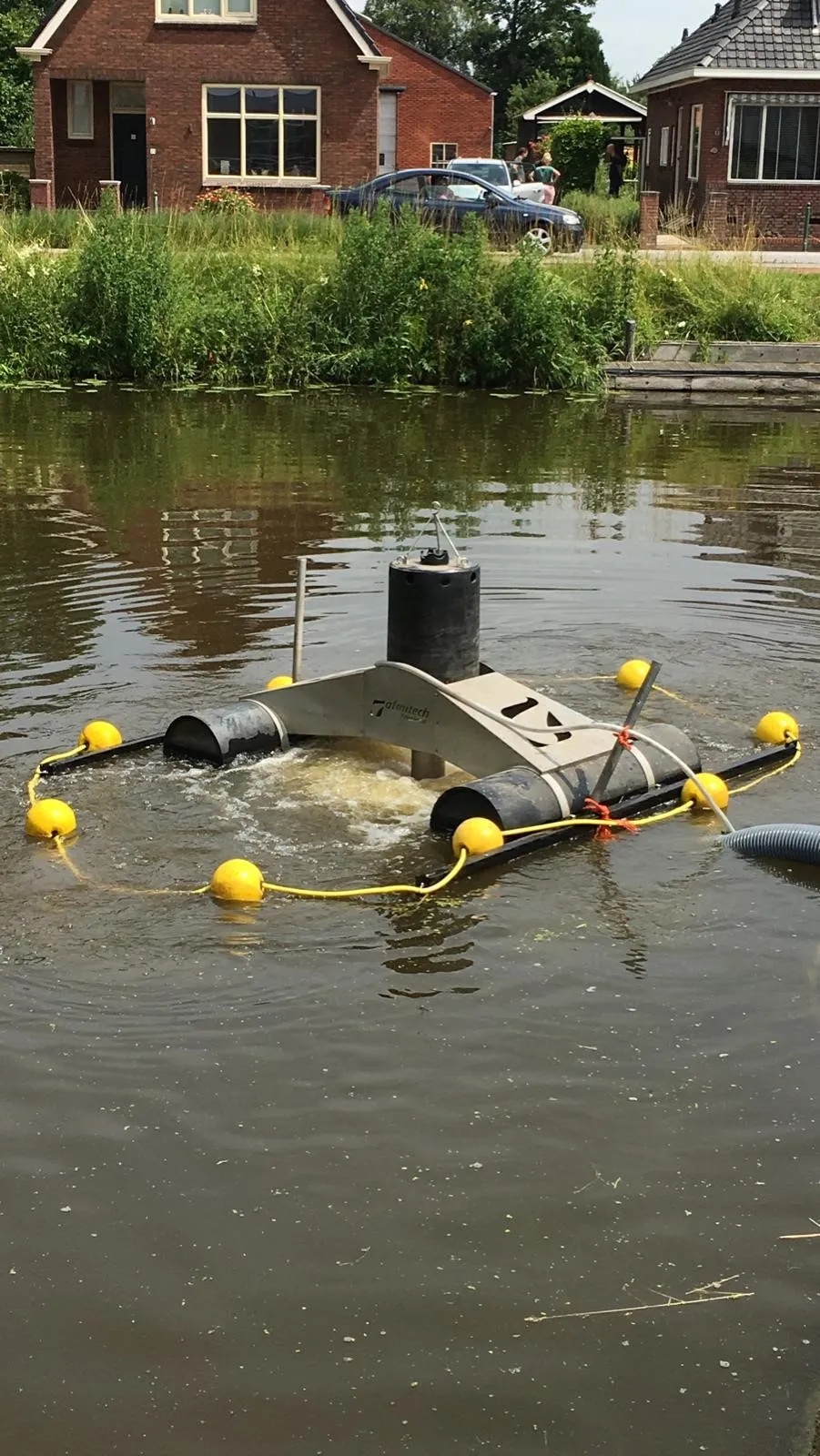 een van de geplaatste beluchtingsinstallaties 1 noorderzijlvest