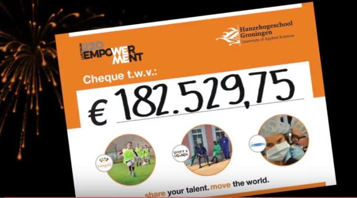 eindbedrag goede doelen lustrumjaar you tube beeldcitaat hanzehogeschool groningen1