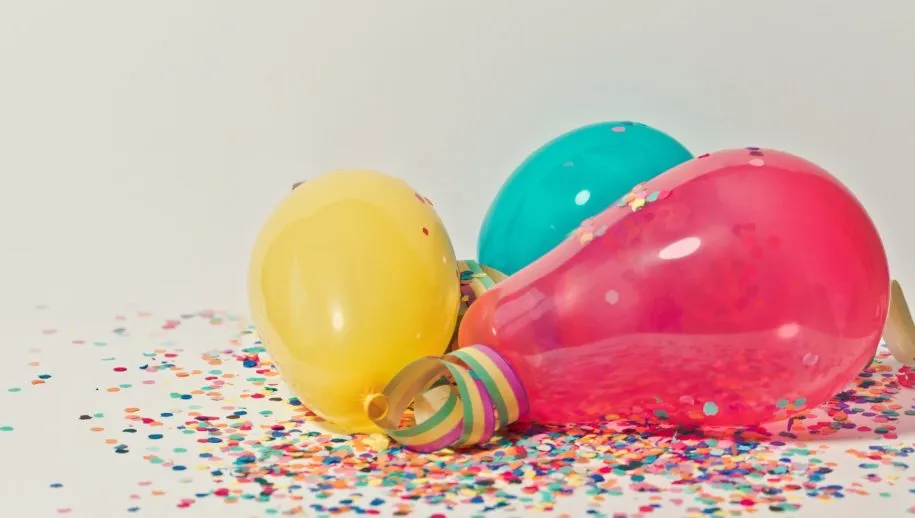 feest ballon vijf jarig lustrum