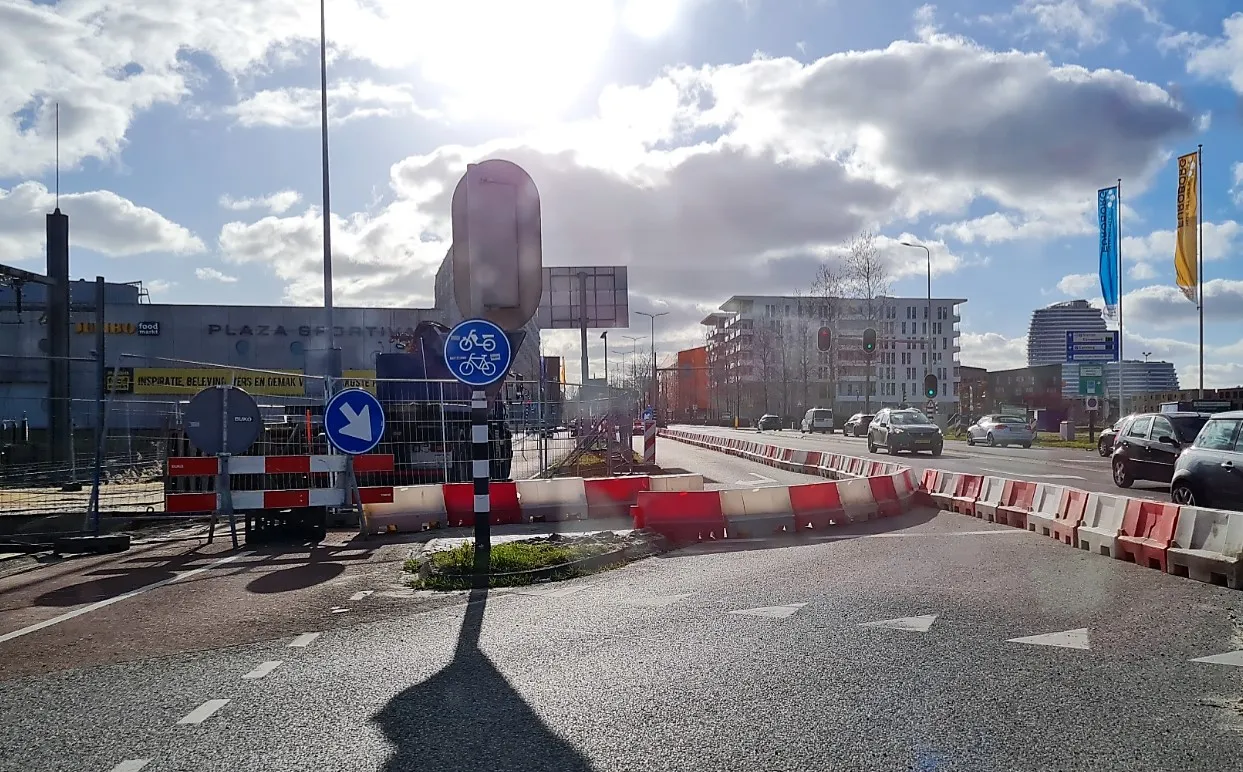 fietspad boumaboulevard en europaweg