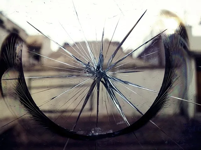gebroken glas publiek domein